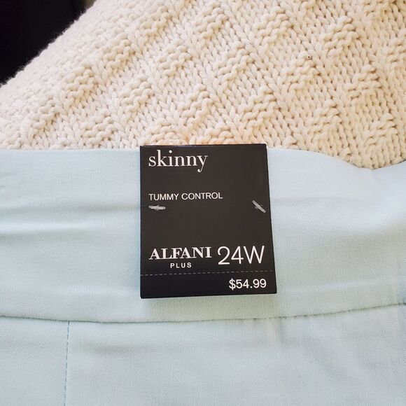 Alfani Tummy-Control Pull-On Skinny Pants sz 24W=44×30 - Picture 10 of 12
